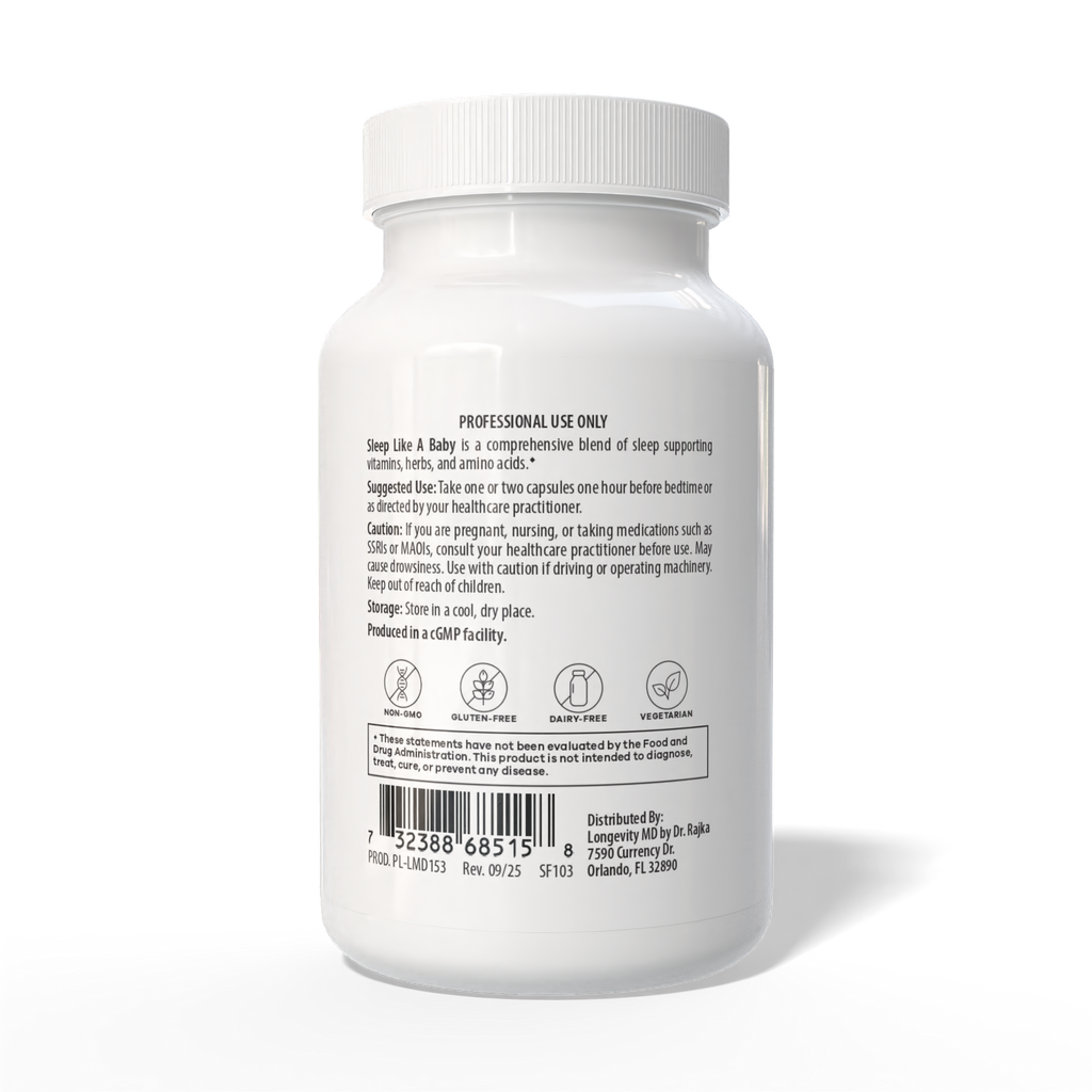 LongevityMD Sleep Like a Baby Suggest Use